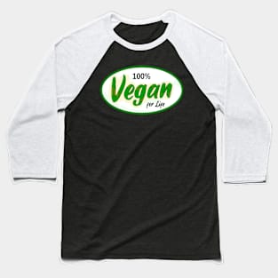 Veganism saves Lives Healthy Green and Lean Baseball T-Shirt